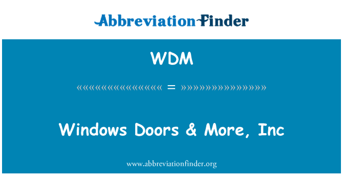 WDM: أبواب Windows آند أكثر، لجنة التفاوض الحكومية الدولية