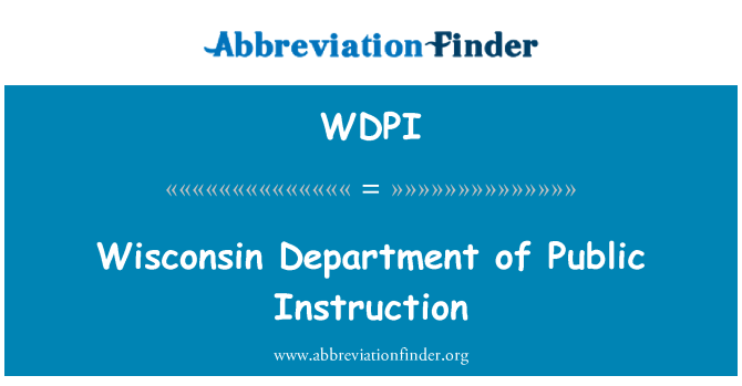 WDPI: Arahan Jabatan awam Wisconsin