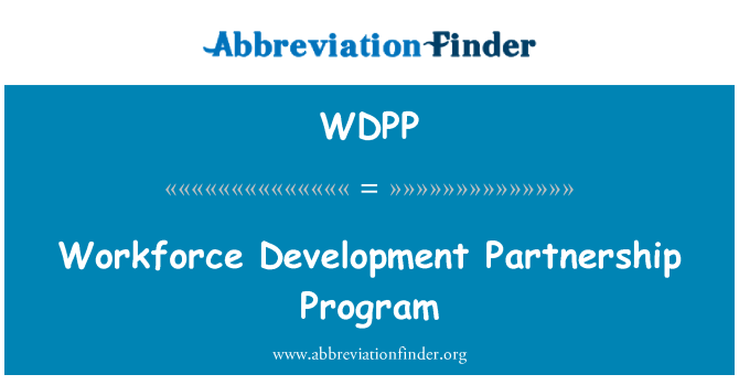 WDPP: 工作力發展夥伴關係計畫
