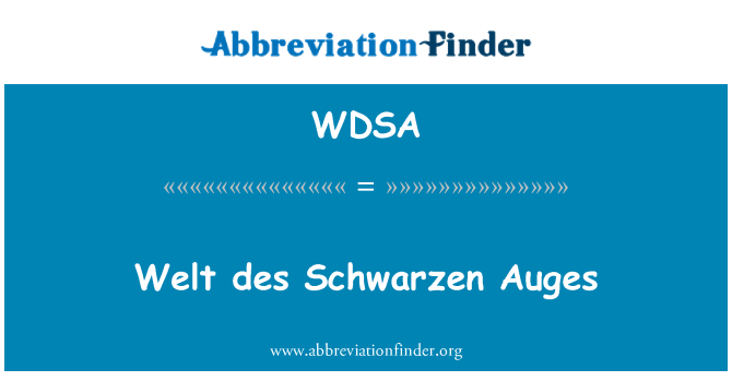 WDSA: Welt des Schwarzen Auges