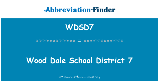 WDSD7: Wood Dale School District 7