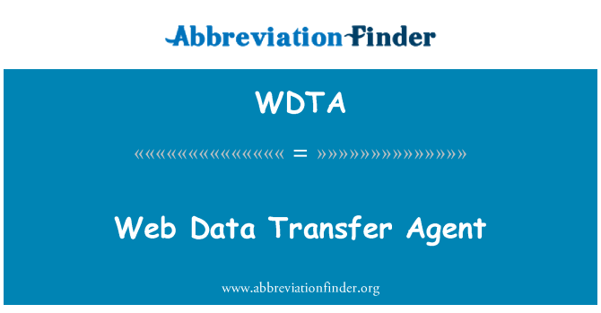 WDTA: Agent de transfert des données Web