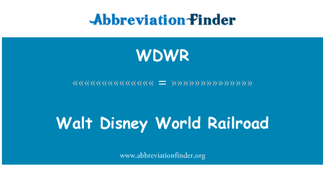 WDWR: Walt Disney World železnice