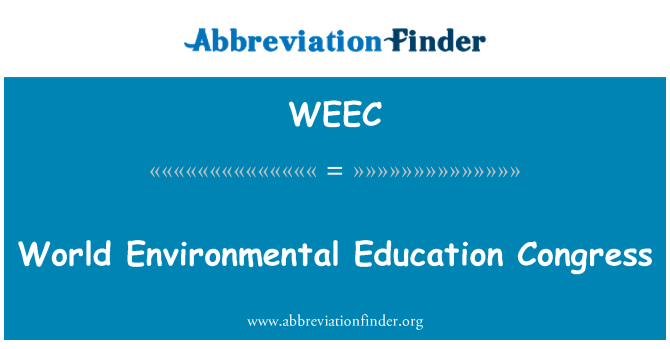 WEEC: Svetový kongres environmentálnej výchovy