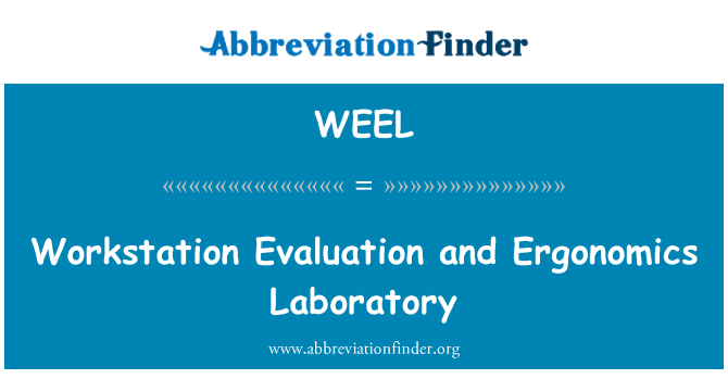 WEEL: Arbejdsstation evaluering og ergonomi laboratorium