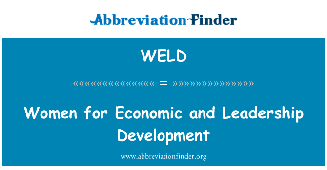 WELD: خواتین کے لئے اقتصادی اور قیادت کی ترقی