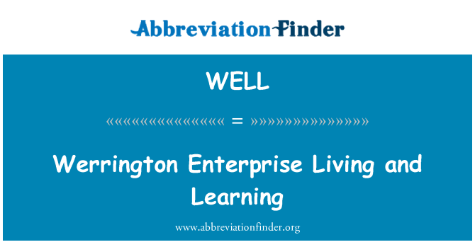WELL: WERRINGTON Enterprise život a učení