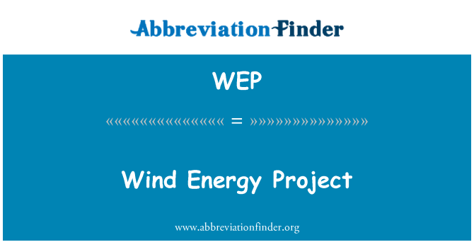 WEP: Wind Energy Project