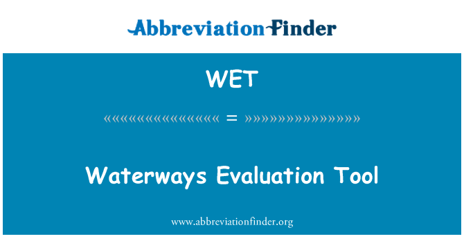 WET: Wasserstraßen Evaluation Tool