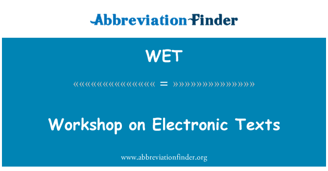 WET: Taller sobre textos electrònics