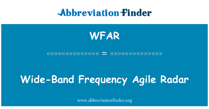WFAR: Wide-Band frekvens Agile Radar