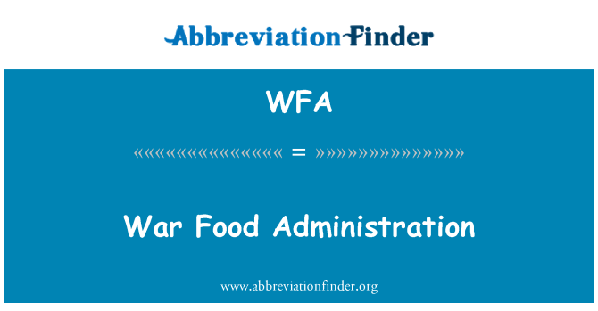 WFA: Administrasyon pou manje lagè