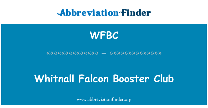 WFBC: Whitnall Falcon Booster Club