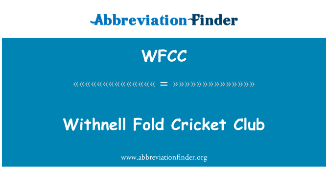 WFCC: מועדון קריקט Withnell קיפול