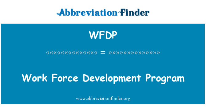 WFDP: โปรแกรมพัฒนาแรงงาน