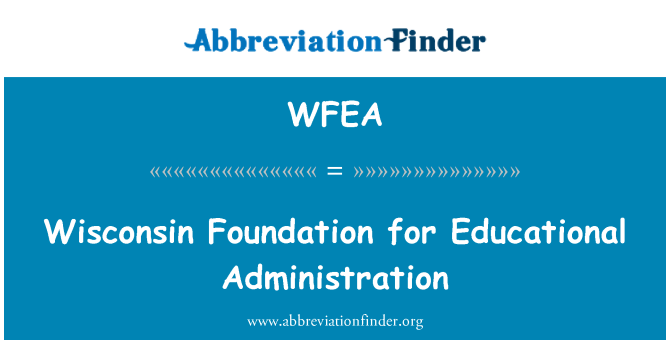 WFEA: Wisconsin nadace pro školské správy