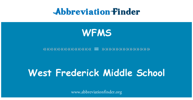 WFMS: Sekolah Menengah Frederick Barat