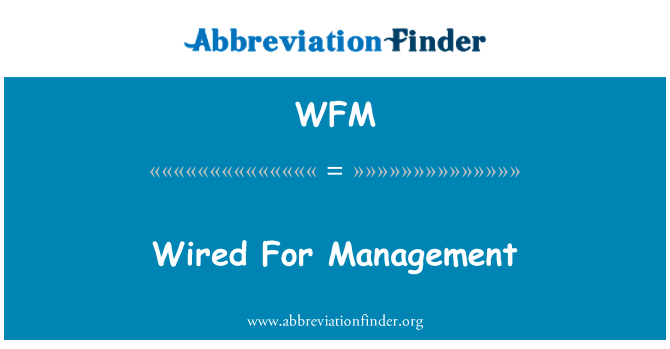 WFM: Wired For Management