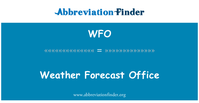 WFO: Прогноза за времето офис