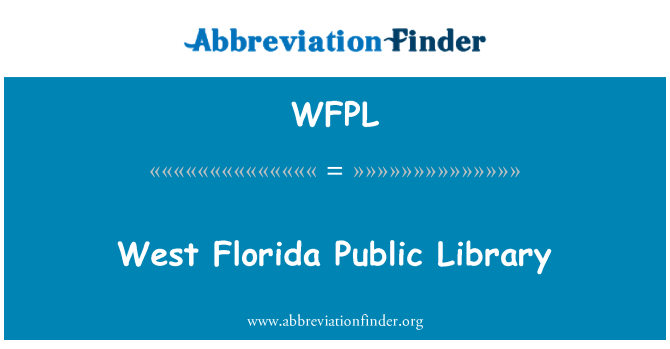 WFPL: Obecní knihovna západní Florida