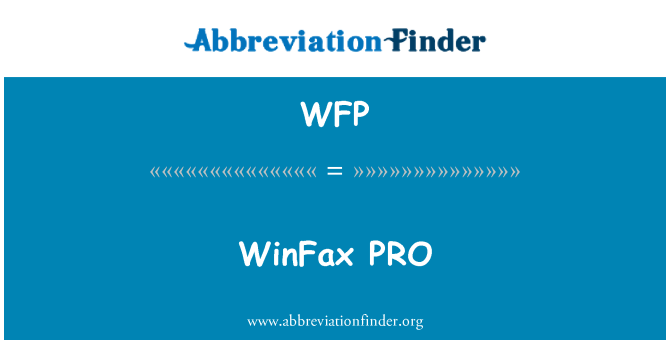 WFP: WinFax PRO