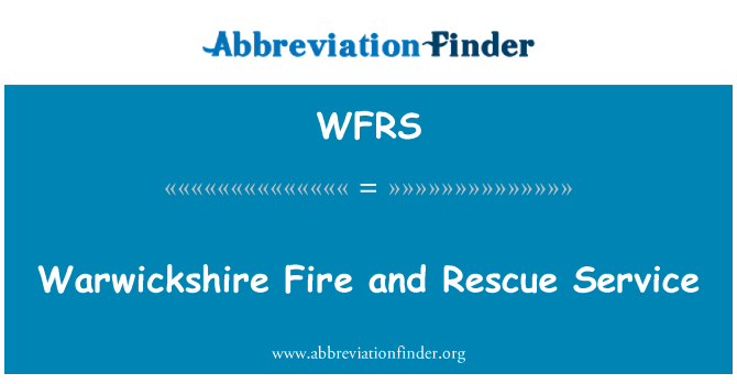 WFRS: Fuego de Warwickshire y servicio de rescate