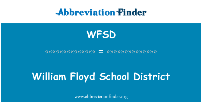 WFSD: Id-distrett ta ' l-iskola Floyd William