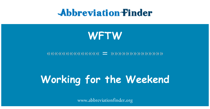 WFTW: Tax-xogħol għat-tmiem il-Ġimgħa