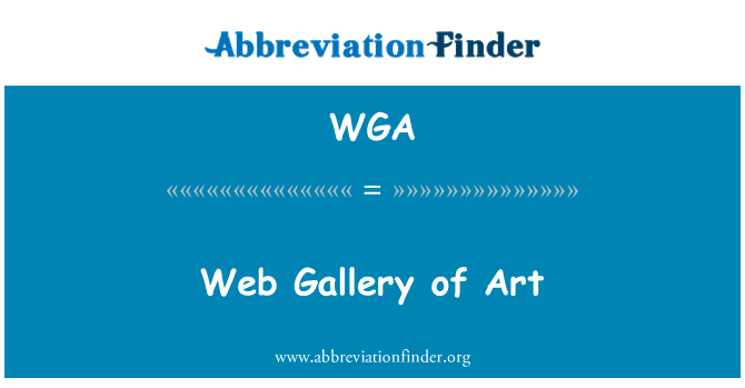 WGA: Web galerije