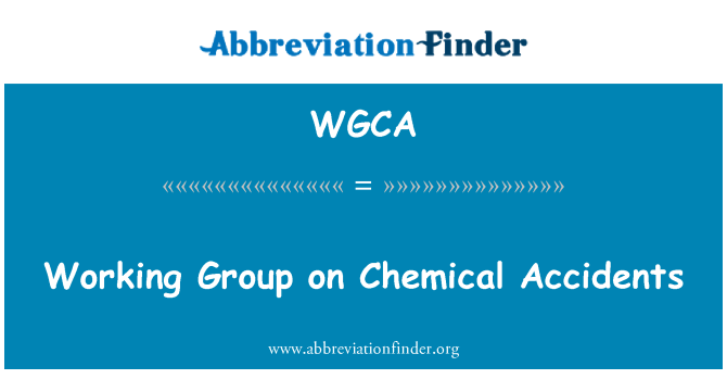 WGCA: 化学事故に関するワーキング グループ