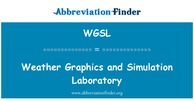 WGSL: Meteo grafica e laboratorio di simulazione