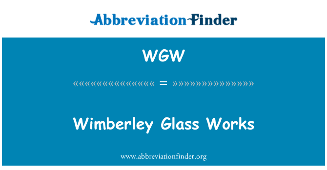 WGW: Wimberley stakla radi