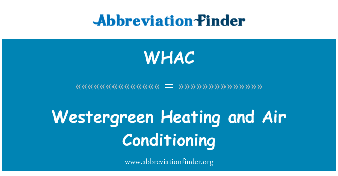 WHAC: Westergreen 加热和空调