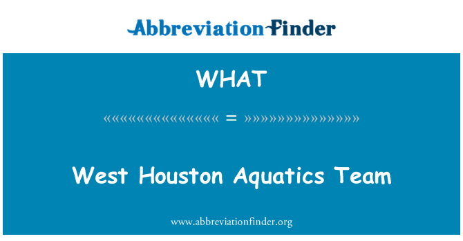 WHAT: Houston tal-punent Aquatics tim