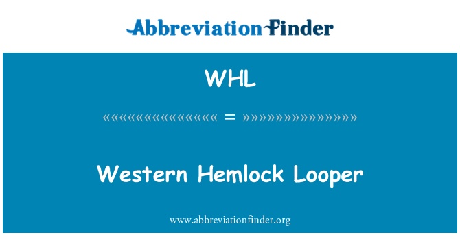WHL: Zahodni Hemlock Looper