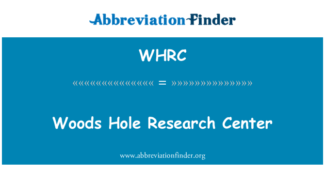 WHRC: Woods trou Research Center