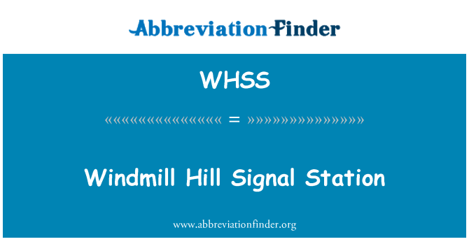 WHSS: Estasyon Signal Hill à