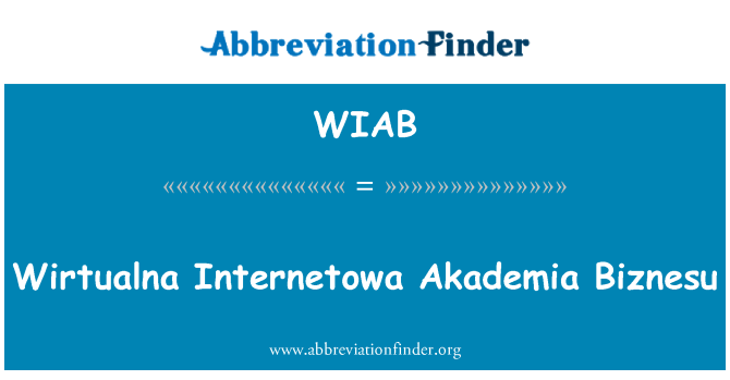 WIAB: Wirtualna Internetowa Akademia Biznesu