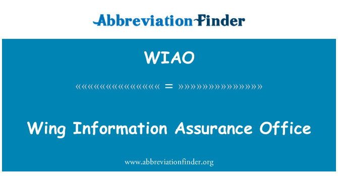 WIAO: Uffiċċju ta ' l-assigurazzjoni informazzjoni ġwienaħ