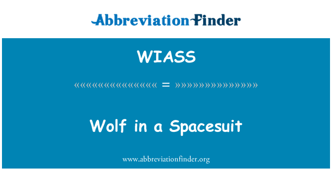 WIASS: Vlk v skafandr
