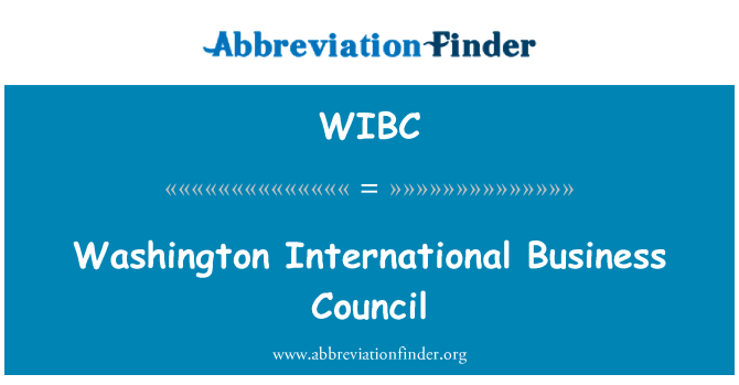 WIBC: Washington International Business Council