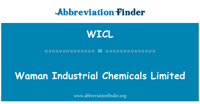 WICL: 女人工業化學品有限公司