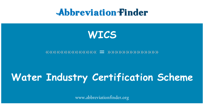 WICS: Voda industrije certificiranja