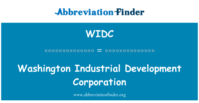 WIDC: Korporazzjoni ta ' żvilupp industrijali f'Washington