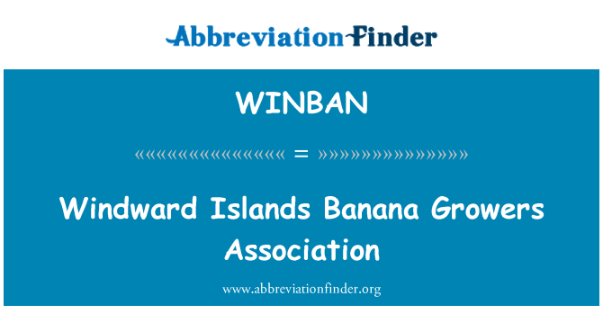WINBAN: Kepulauan Windward Asosiasi Petani pisang