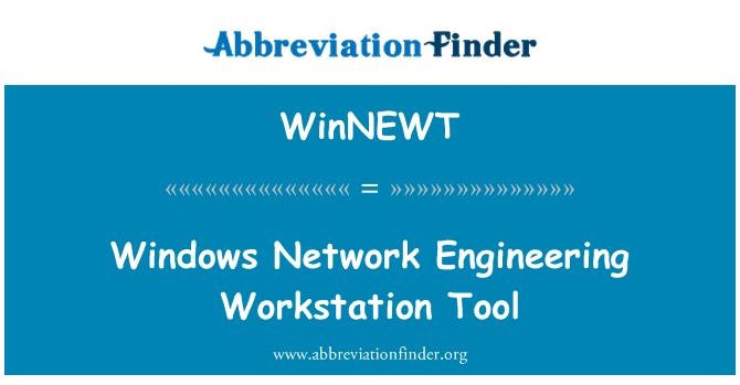 WinNEWT: Herramienta de estación de trabajo de ingeniería de Windows red