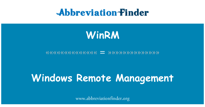 WinRM: إدارة Windows عن بعد