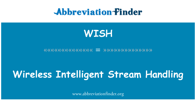 WISH: Draadloze intelligente Stream Handling