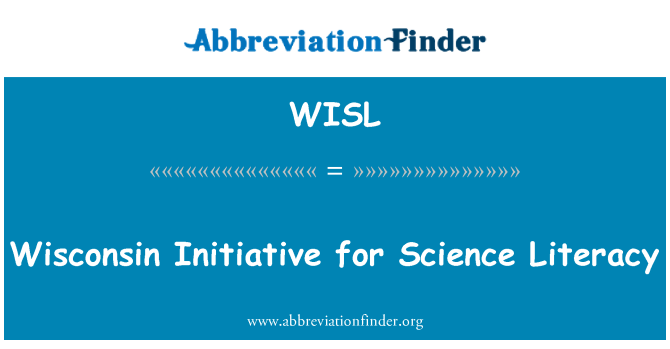 WISL: Iniciativa de Wisconsin para la alfabetización en ciencia