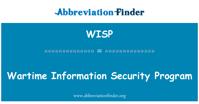 WISP: Háborús Information Security Program